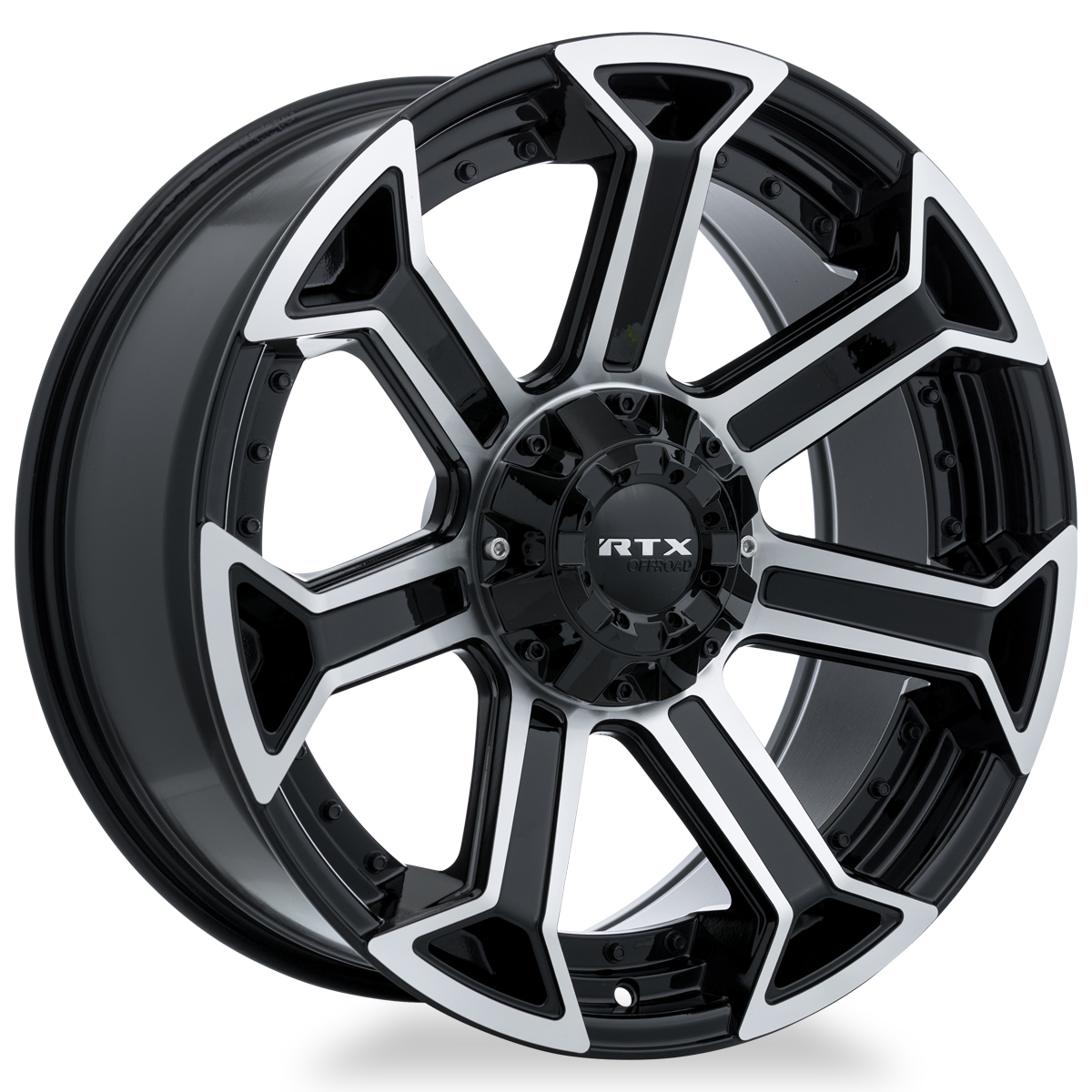 20x9 RTX Peak Gloss Black Machined Wheel 6x135/6x5.5 (0mm)