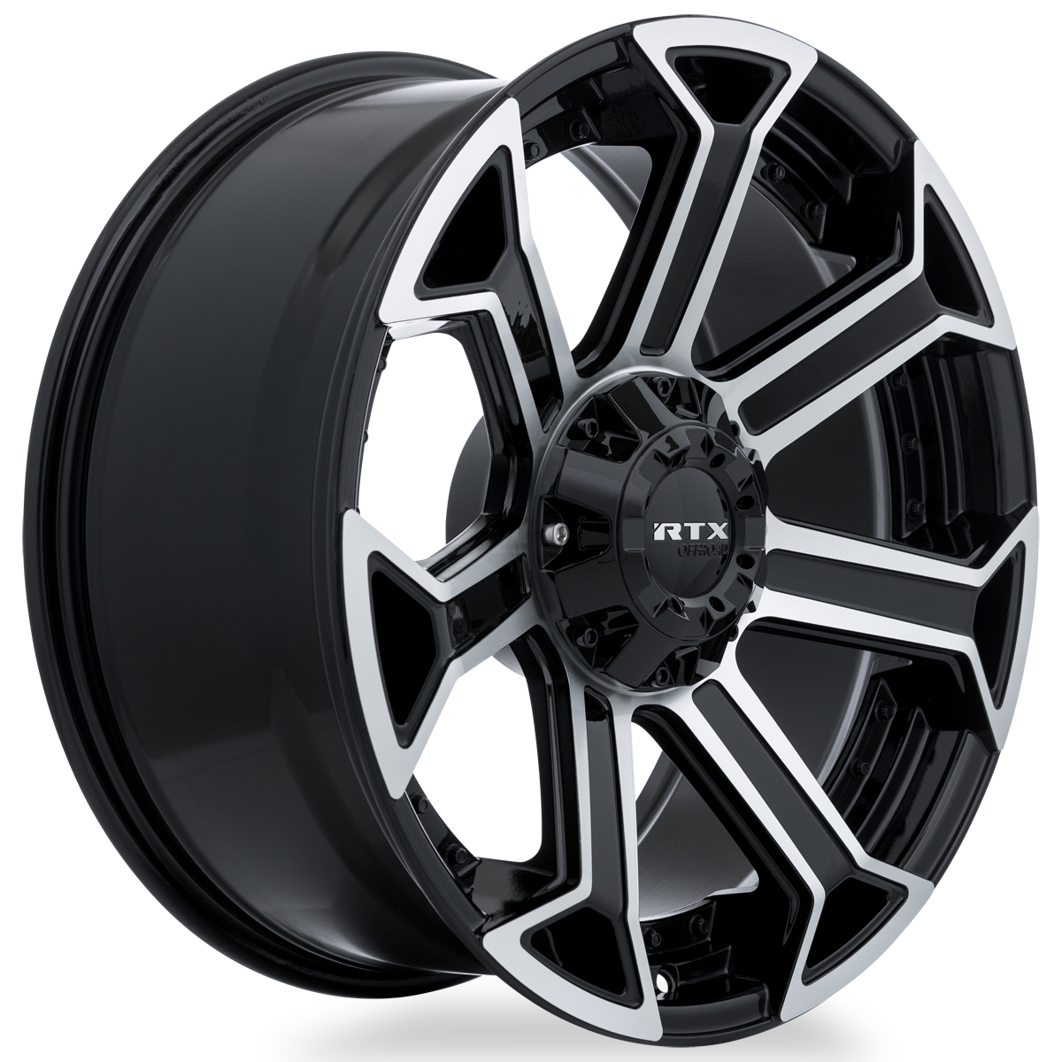20x9 RTX Peak Gloss Black Machined Wheel 6x135/6x5.5 (0mm)