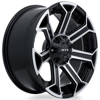 20x9 RTX Peak Gloss Black Machined Wheel 6x135/6x5.5 (0mm)