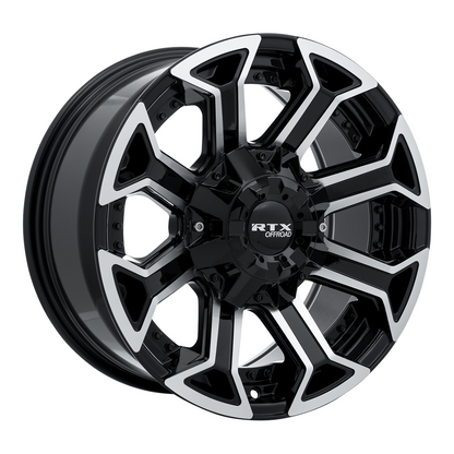 20x10 RTX Peak (8 Spks.) Gloss Black Machined Wheel 8x180 (-18mm)