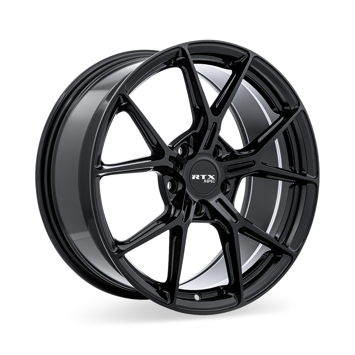 19x8.5 RTX RS01 Gloss Black Wheel 5x4.5 (38mm)