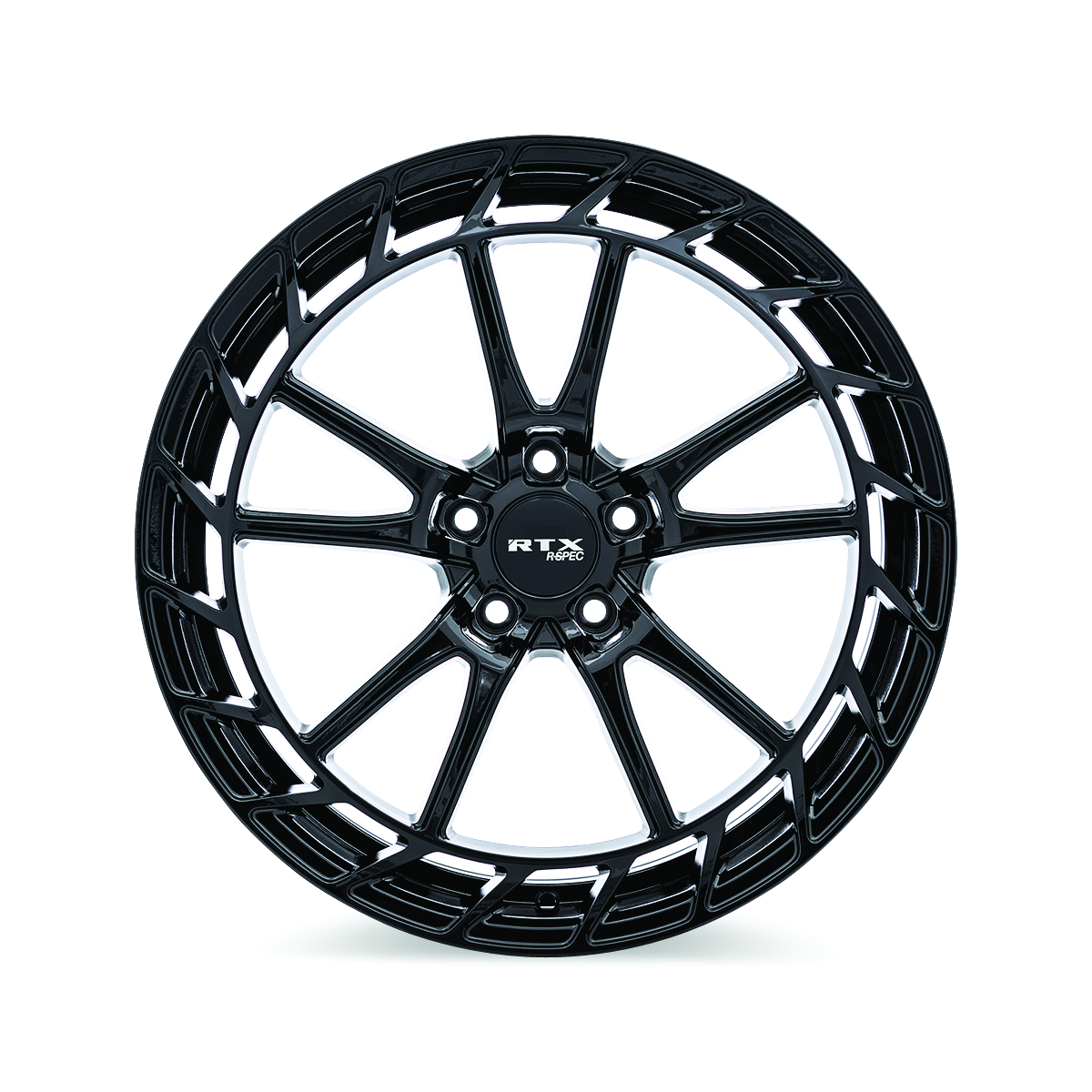 20x8.5 RTX RS05 Gloss Black Wheel 5x4.5 (40mm)