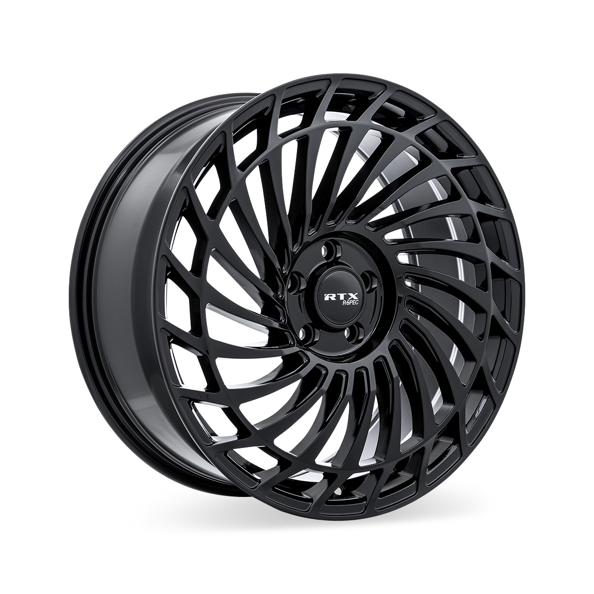 18x8 RTX RS06 Gloss Black Wheel 5x4.5 (40mm)