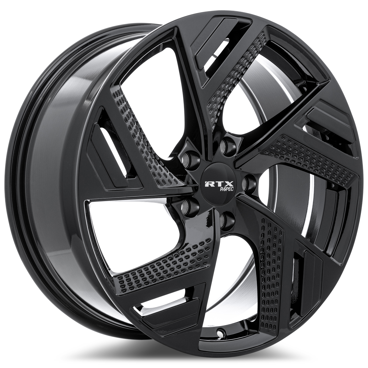 18x8 RTX RS09 Gloss Black Wheel 5x4.5 (40mm)