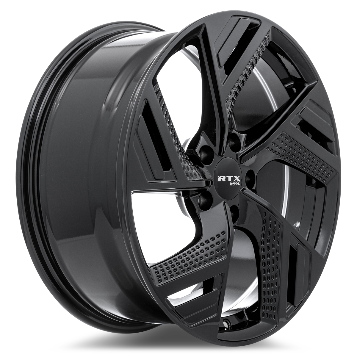 18x8 RTX RS09 Gloss Black Wheel 5x4.5 (40mm)