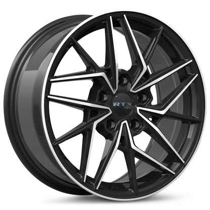 18x8 RTX RS11 Gloss Black Machined Wheel 5x4.5 (42mm)