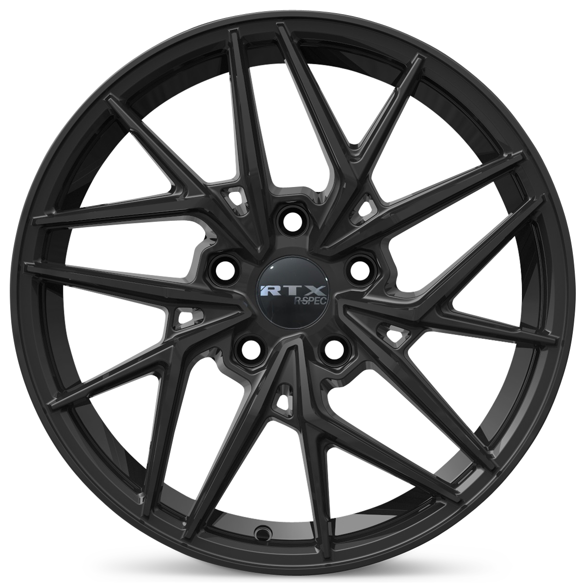 17x7.5 RTX RS11 Gloss Black Wheel 5x4.5 (42mm)
