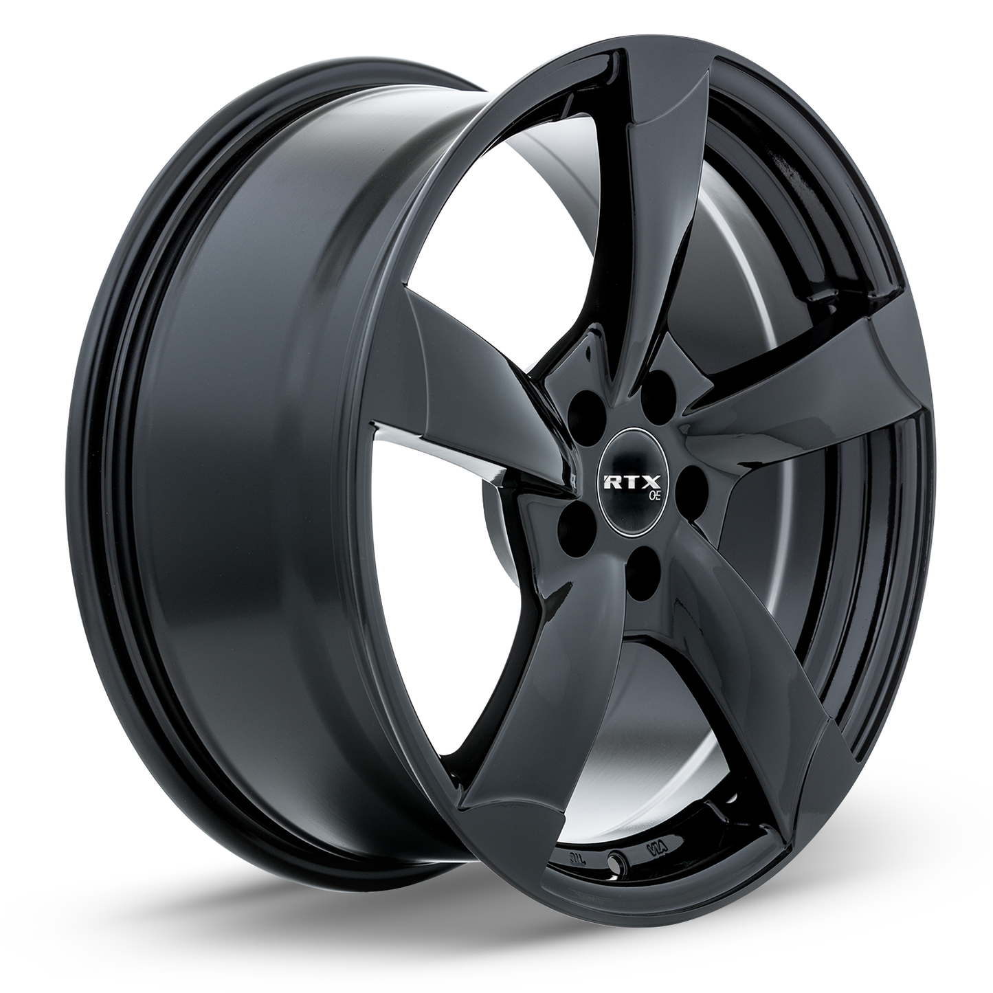 17x7.5 RTX RS II Gloss Black Wheel 5x112 (35mm)