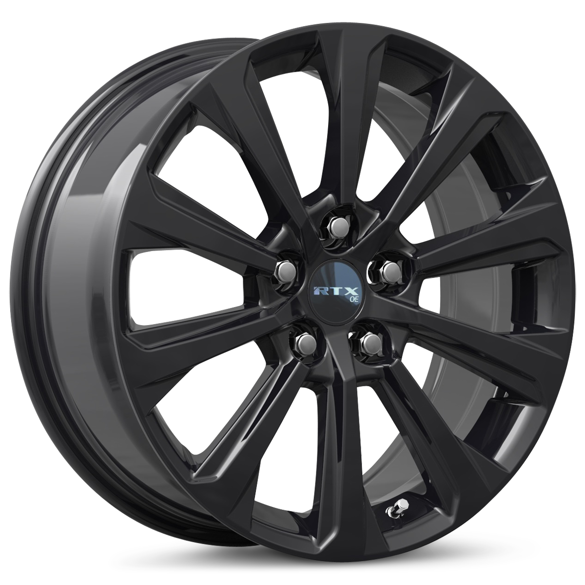 18x8 RTX TY04 Gloss Black Wheel 5x120 (40mm)