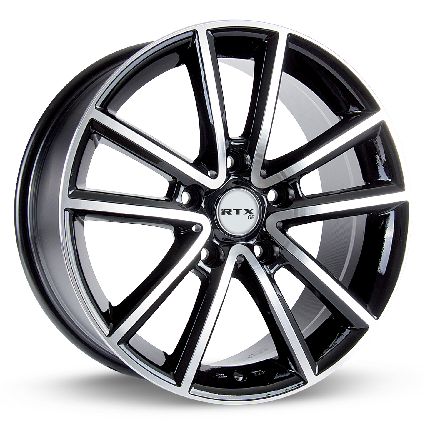 17x7.5 RTX Auburn Black Machined Wheel 5x5 (35mm)