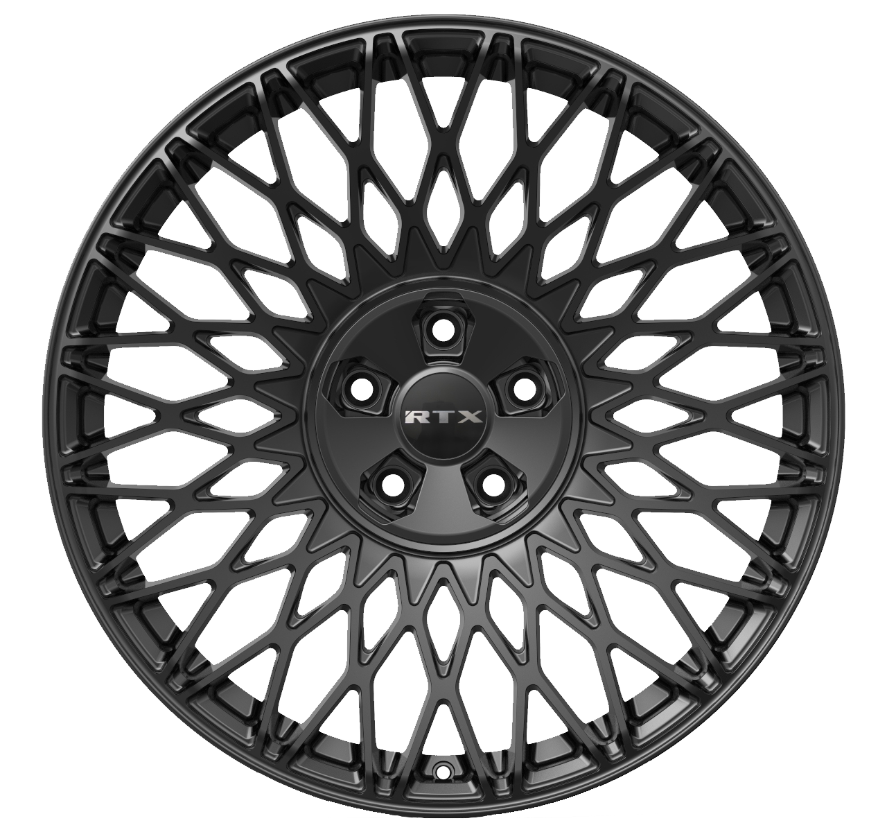 18x8 RTX Mesh Gloss Black Wheel 5x112/5x4.5 (40mm)