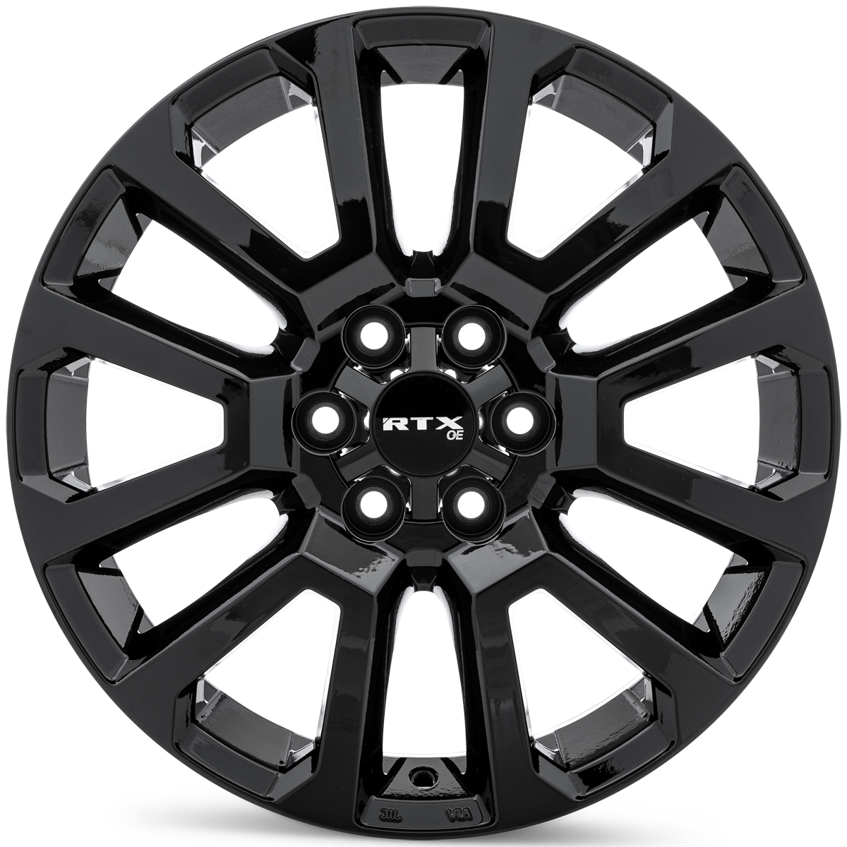 17x7.5 RTX NI-01 Gloss Black Wheel 6x4.5 (30mm)