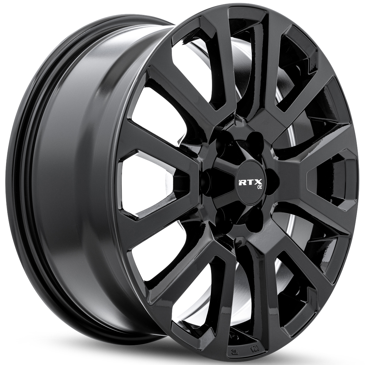 17x7.5 RTX NI-01 Gloss Black Wheel 6x4.5 (30mm)