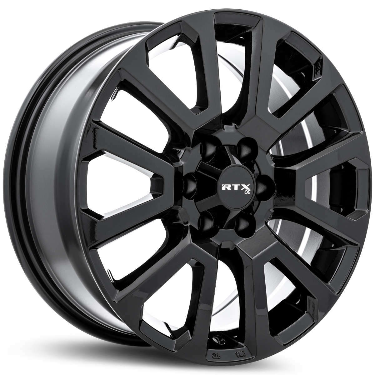 17x7.5 RTX NI-01 Gloss Black Wheel 6x4.5 (30mm)
