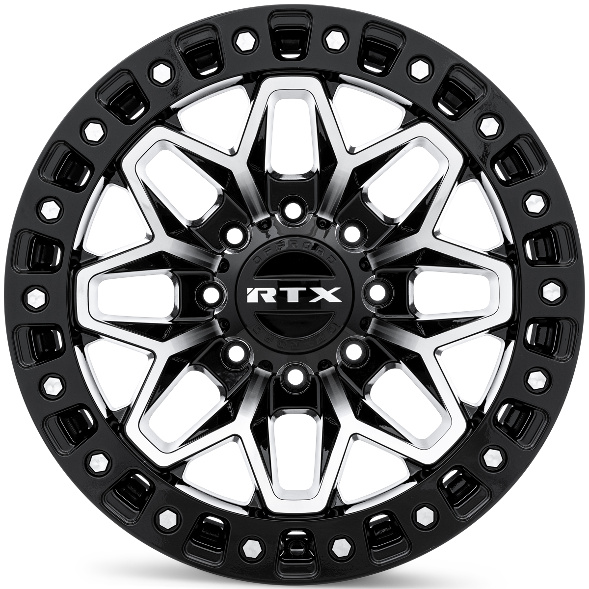 20x9 RTX Zion Gloss Black Machined Wheel 8x170 (20mm)