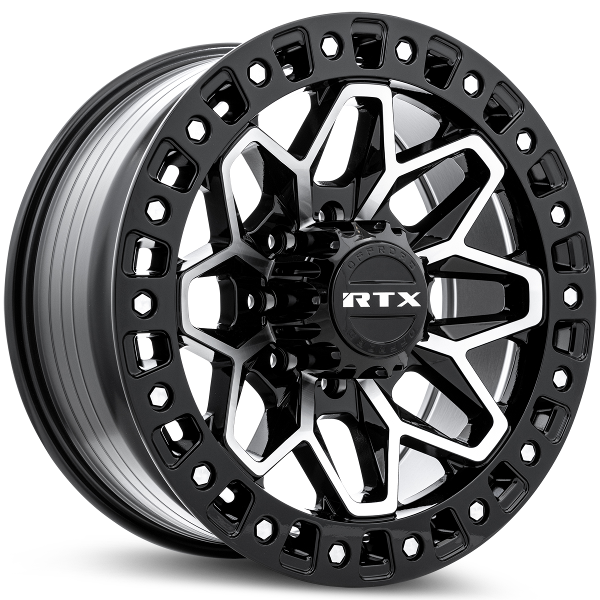 20x9 RTX Zion Gloss Black Machined Wheel 8x180 (20mm)