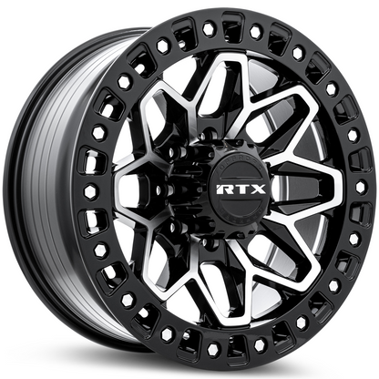 20x9 RTX Zion Gloss Black Machined Wheel 8x180 (20mm)