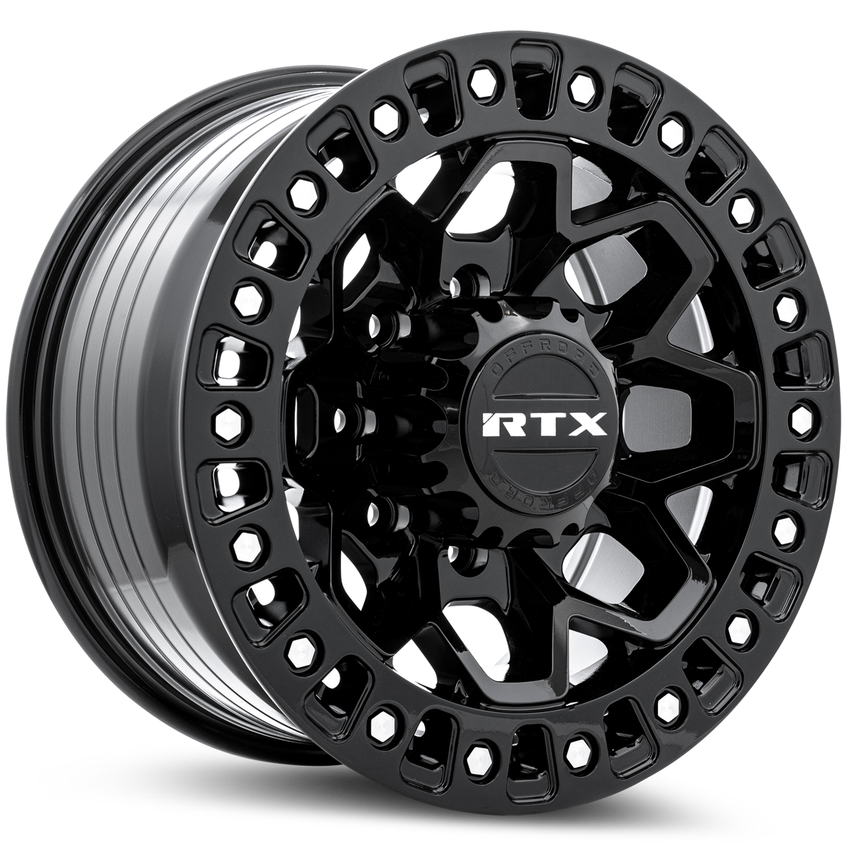 20x9 RTX Zion Gloss Black Milled Rivets Wheel 8x170 (20mm)