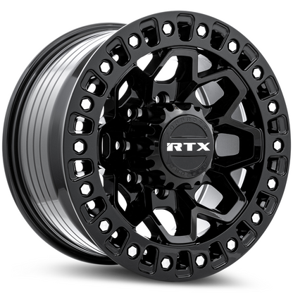 20x9 RTX Zion Gloss Black Milled Rivets Wheel 8x170 (20mm)