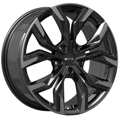 19x8 RTX Venom Gloss Black Machined Wheel 5x115 (45mm)
