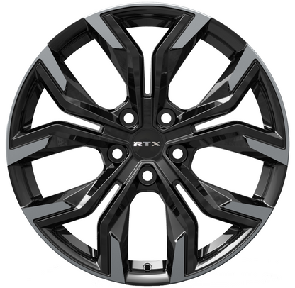 19x8 RTX Venom Gloss Black Machined Wheel 5x4.5 (45mm)