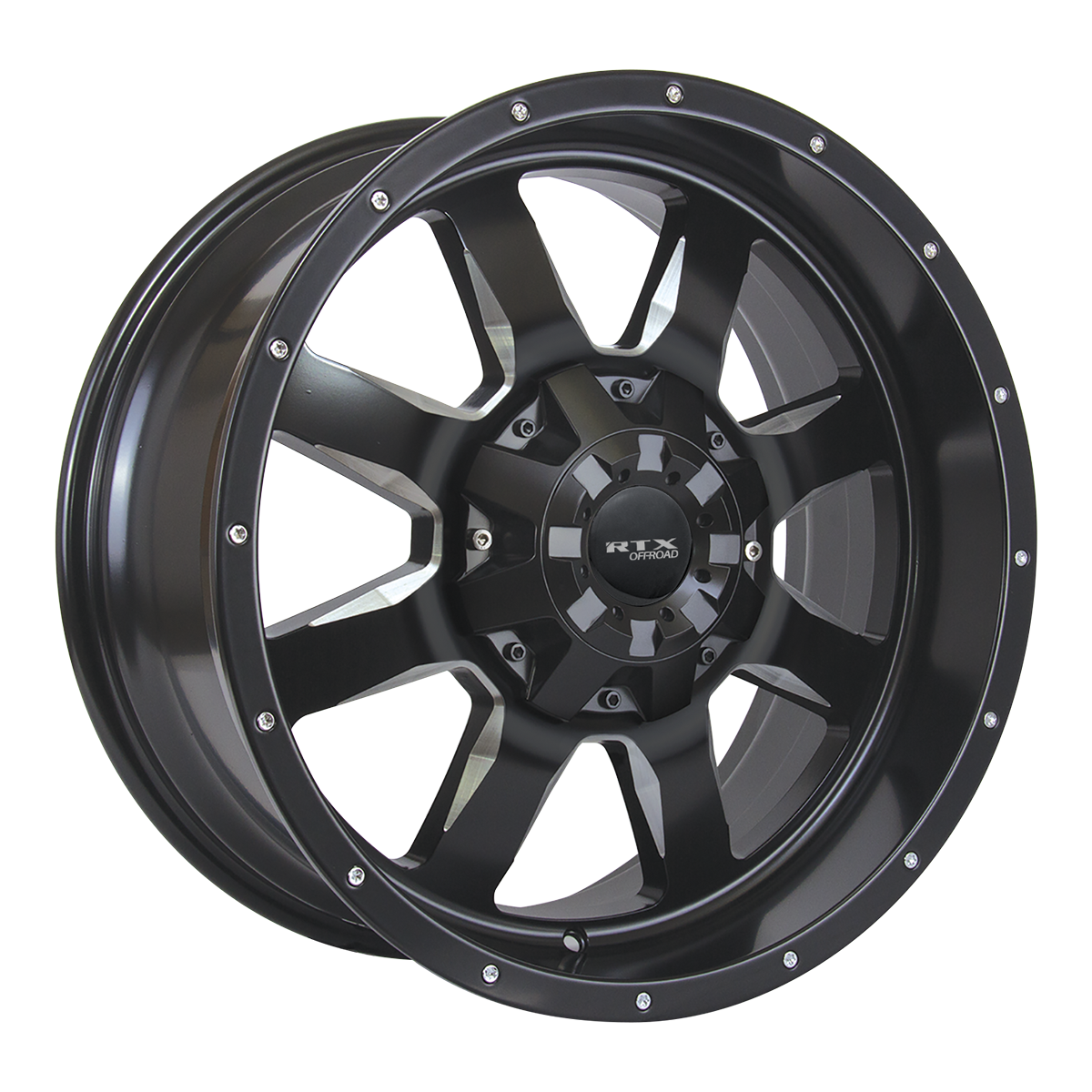 18x9 RTX Ridgeline Satin Black Milled Wheel 8x170 (15mm)