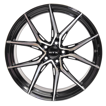19x8.5 RTX Slick Black Machined Wheel 5x4.5 (42mm)