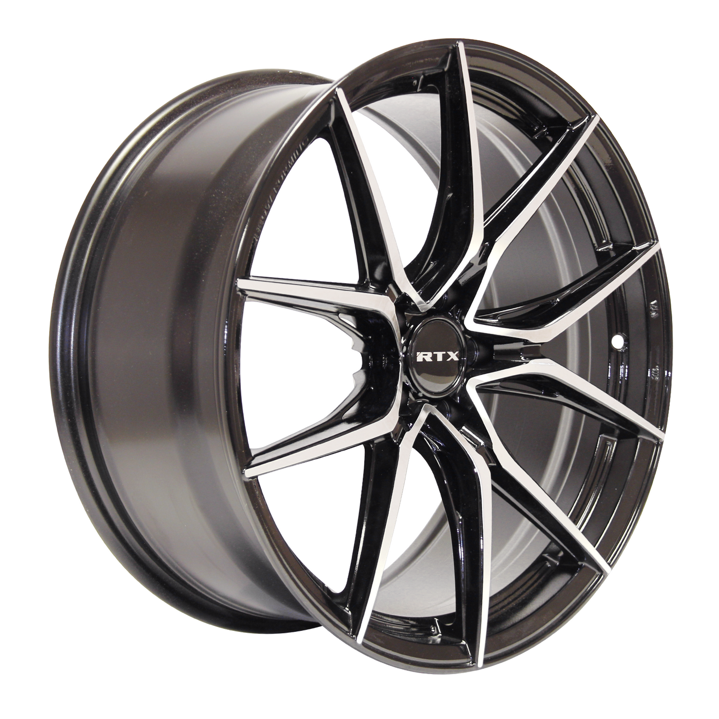 19x8.5 RTX Slick Black Machined Wheel 5x4.5 (42mm)