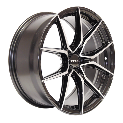 19x8.5 RTX Slick Black Machined Wheel 5x4.5 (42mm)