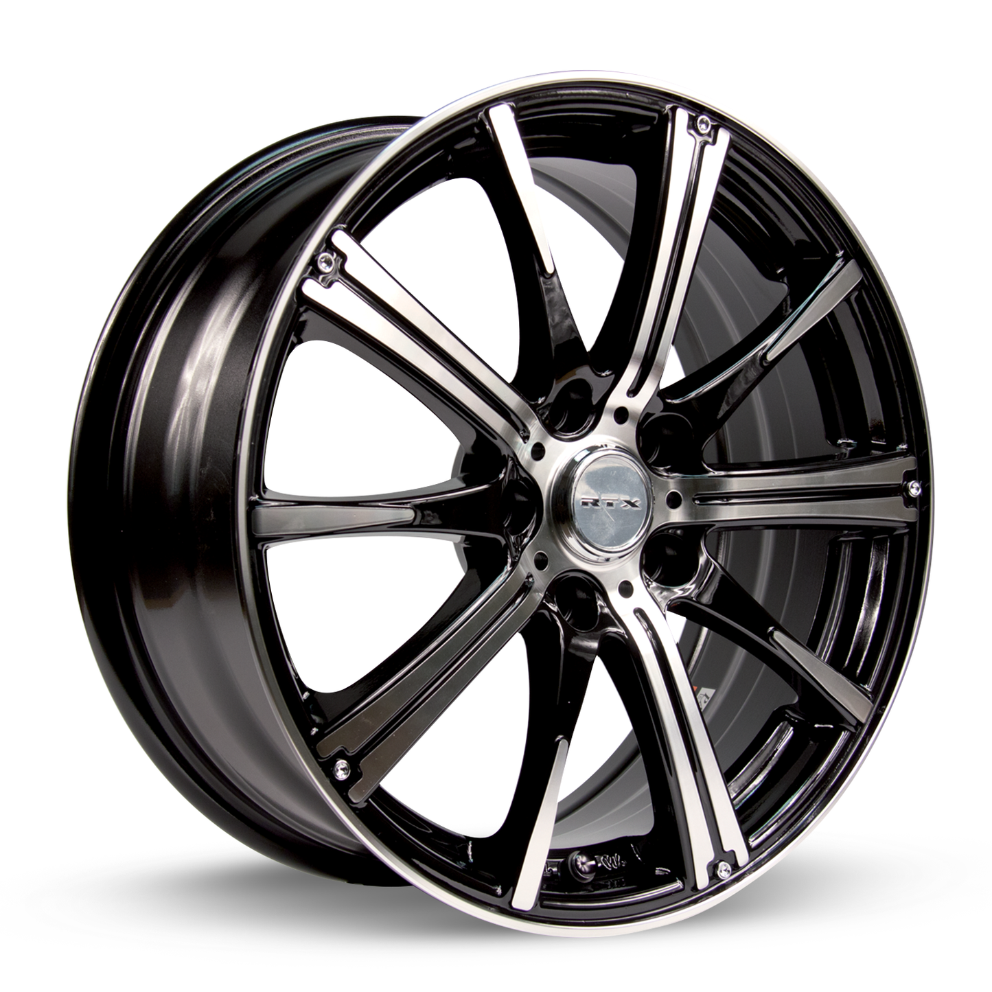 14x5.5 RTX Spark Black Machined Wheel 4x100 (38mm)