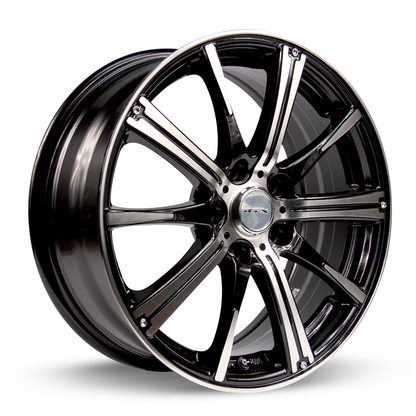 14x5.5 RTX Spark Black Machined Wheel 4x100 (38mm)
