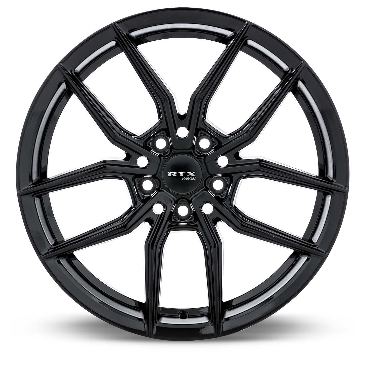 18x8 RTX SW05 Gloss Black Wheel 5x4.5 (42mm)