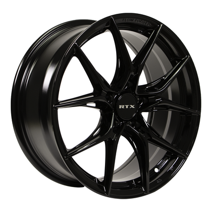 17x7.5 RTX Slick Gloss Black Wheel 5x4.5 (42mm)