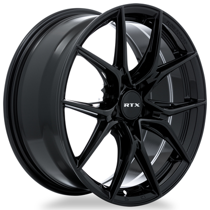 19x8.5 RTX Slick Gloss Black Wheel 5x4.5 (42mm)
