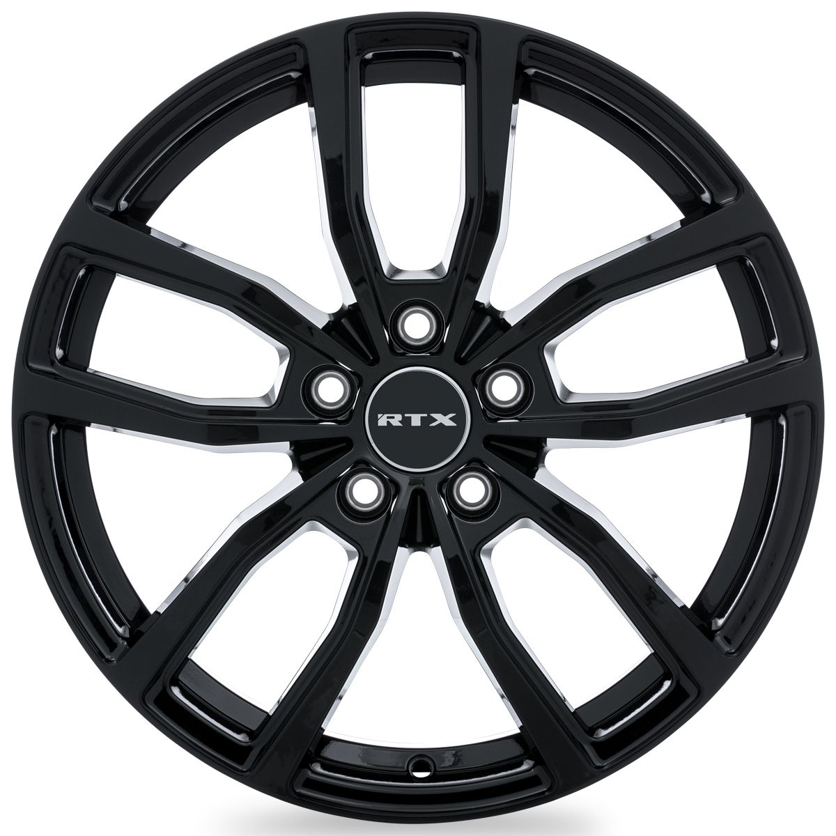 17x7 RTX Solstice Gloss Black Wheel 5x4.5 (42mm)