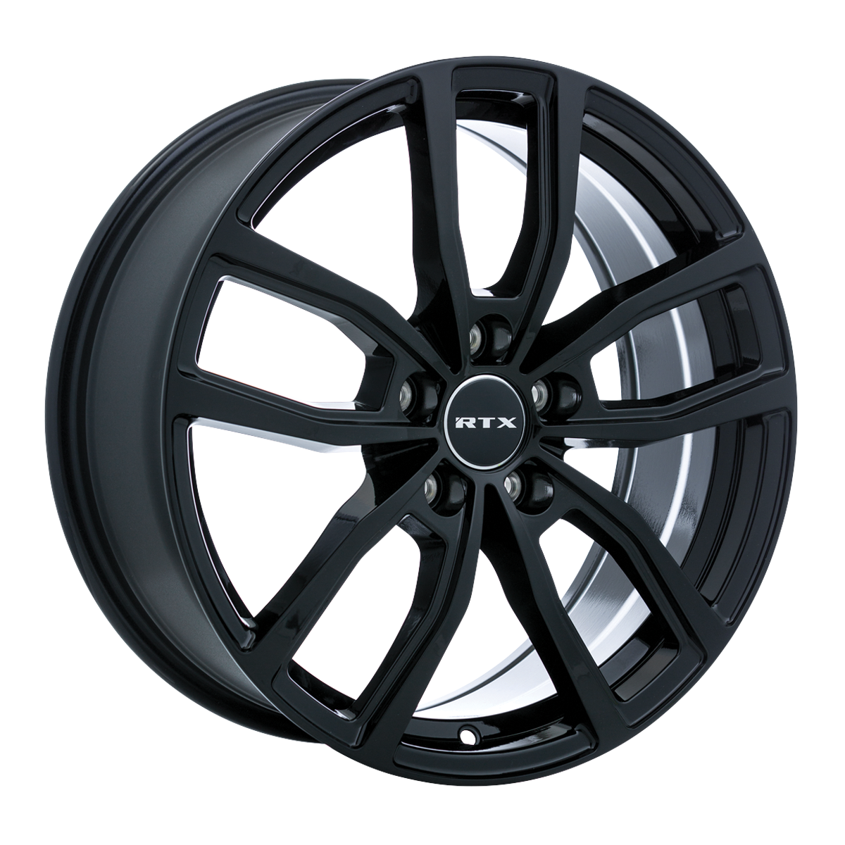 17x7 RTX Solstice Gloss Black Wheel 5x4.5 (42mm)