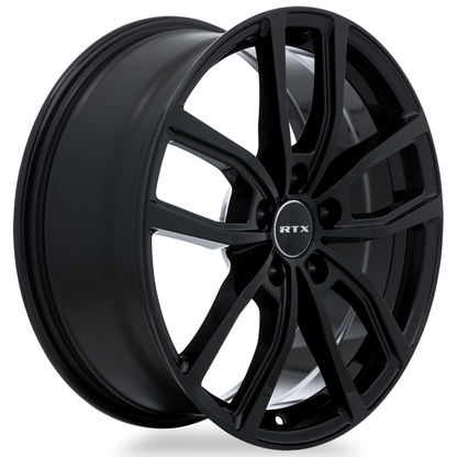 18x7.5 RTX Solstice Gloss Black Wheel 5x4.5 (42mm)