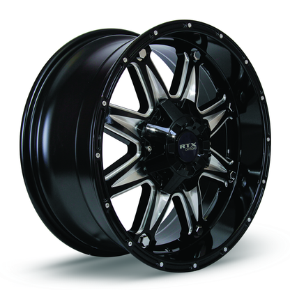 20x9 RTX Spine Black with Milled Spokes Wheel 8x170 (15mm)