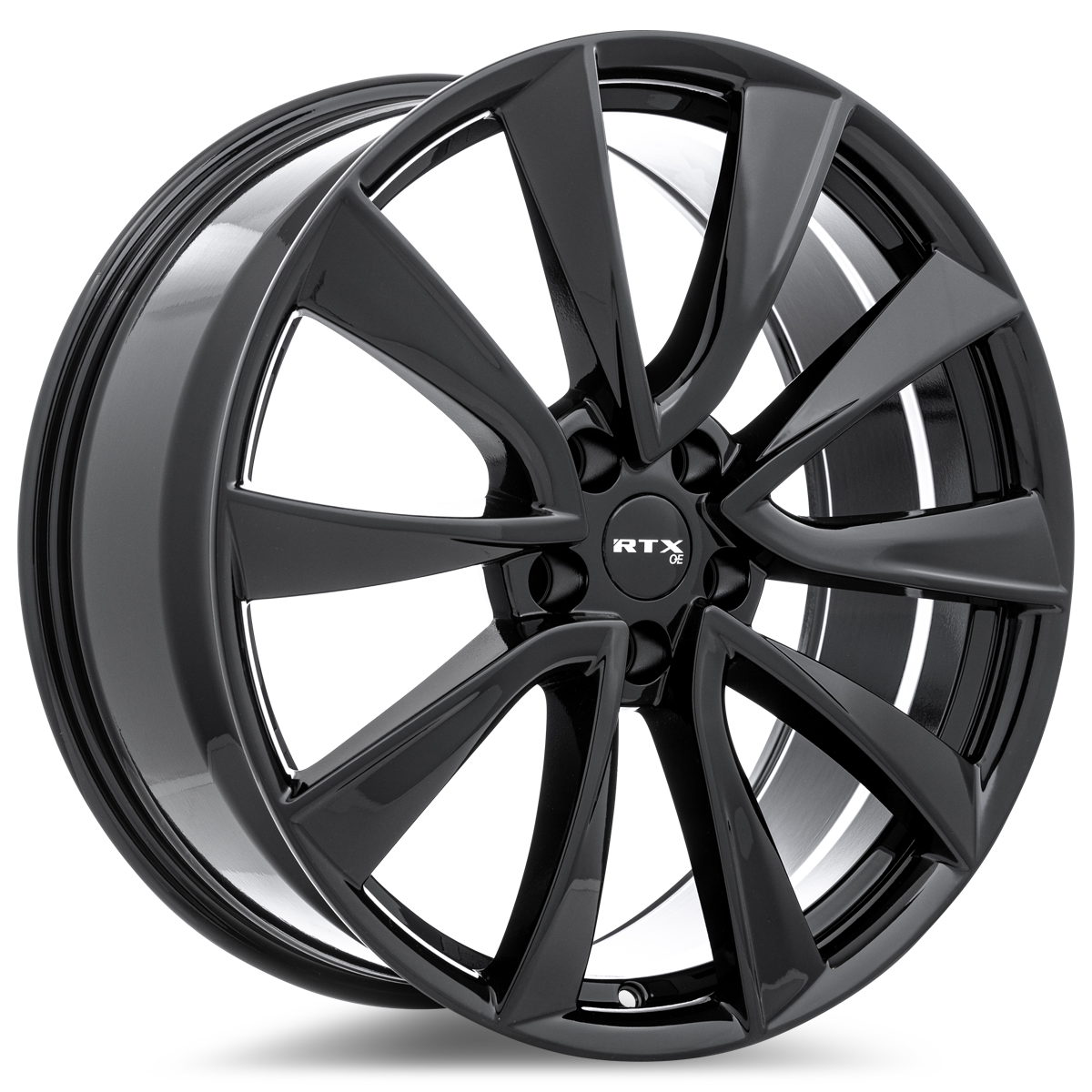 18x8.5 RTX TS-01 Gloss Black Wheel 5x4.5 (35mm)