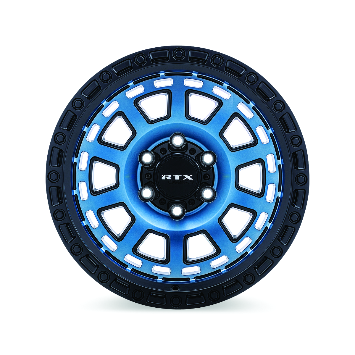 18x9 RTX Titan Midnight Blue with Black Lip Wheel 5x5 (-15mm)