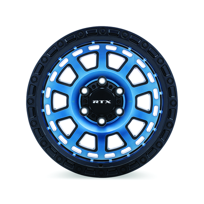 18x9 RTX Titan Midnight Blue with Black Lip Wheel 5x5 (-15mm)