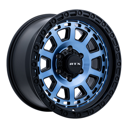 18x9 RTX Titan Midnight Blue with Black Lip Wheel 6x5.5 (0mm)