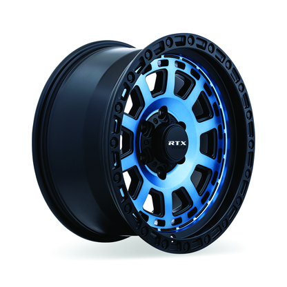 18x9 RTX Titan Midnight Blue with Black Lip Wheel 5x5 (-15mm)