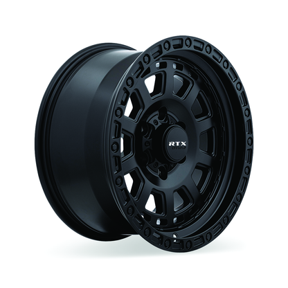 18x9 RTX Titan Satin Black Wheel 5x5 (-15mm)