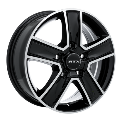 16x6.5 RTX Transit Gloss Black Machined Wheel 5x130 (60mm)