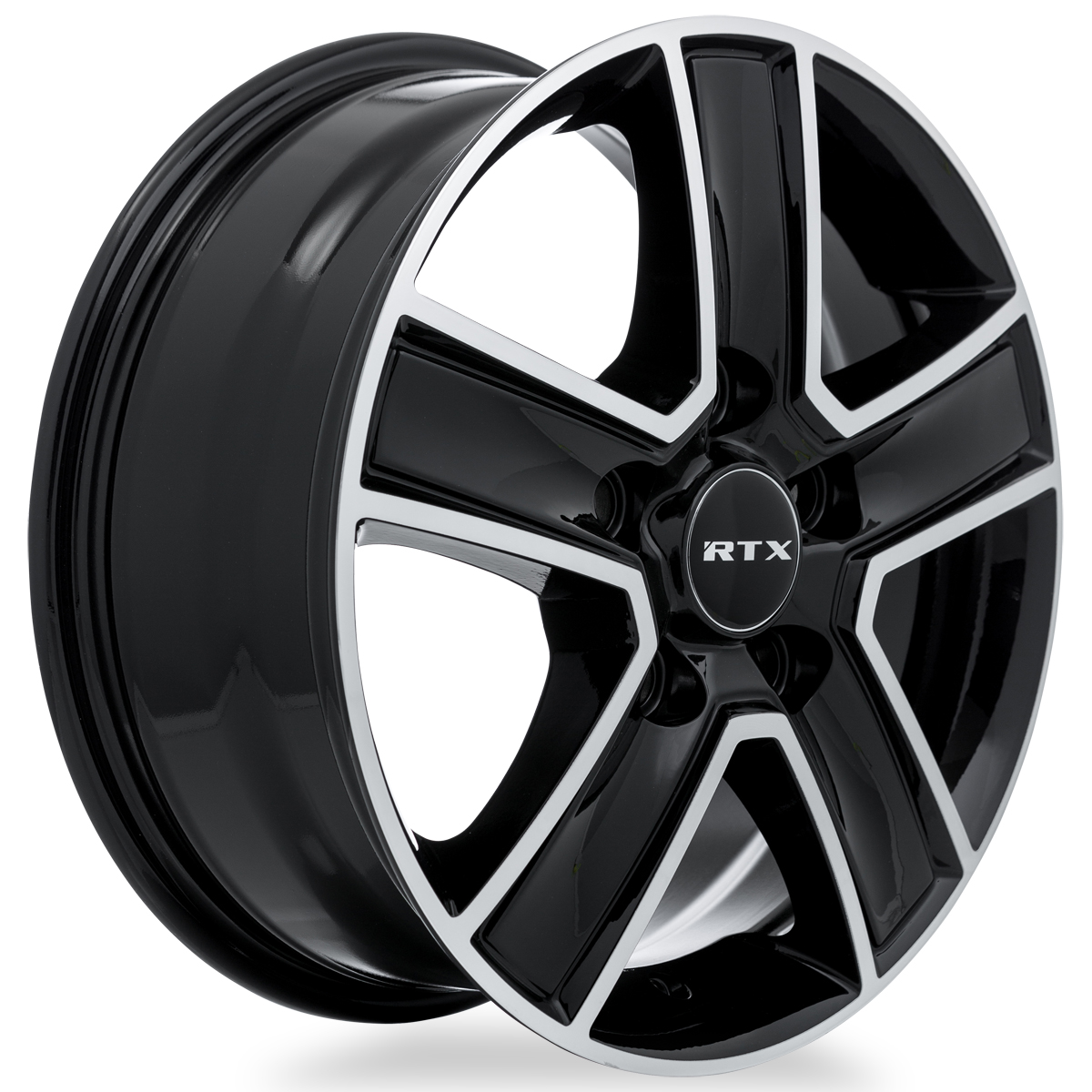 16x6.5 RTX Transit Gloss Black Machined Wheel 5x130 (60mm)