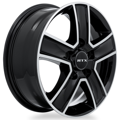 16x6.5 RTX Transit Gloss Black Machined Wheel 5x130 (60mm)