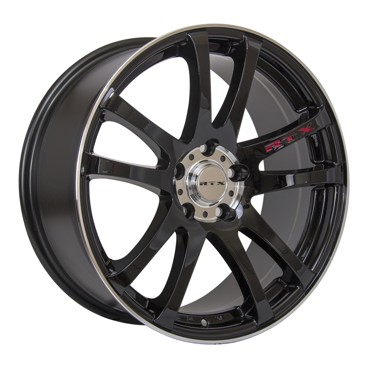 15x6.5 RTX Twin Black Machined Wheel 4x100 (38mm)