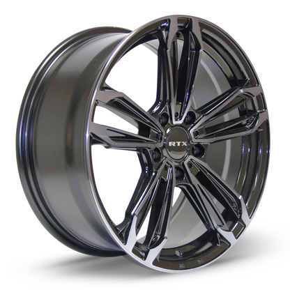18x8 RTX Ultra 5 Black Machined Grey Wheel 5x4.5 (42mm)