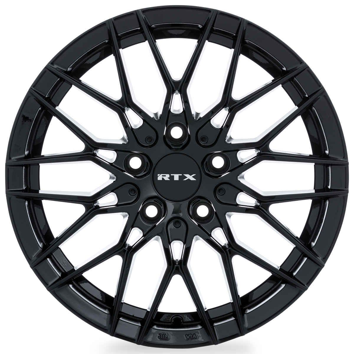 20x8.5 RTX V20 Gloss Black Wheel 5x4.5 (38mm)